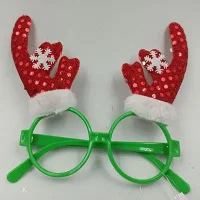 Окуляри тематичні, новорічні окуляри з декором, окуляри для новорічних вечірок